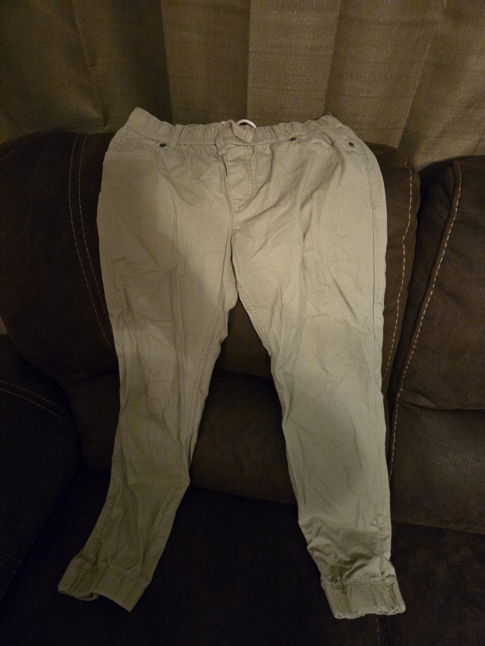 Boys Levi Elastic Waist Lightweight Pants - Khaki